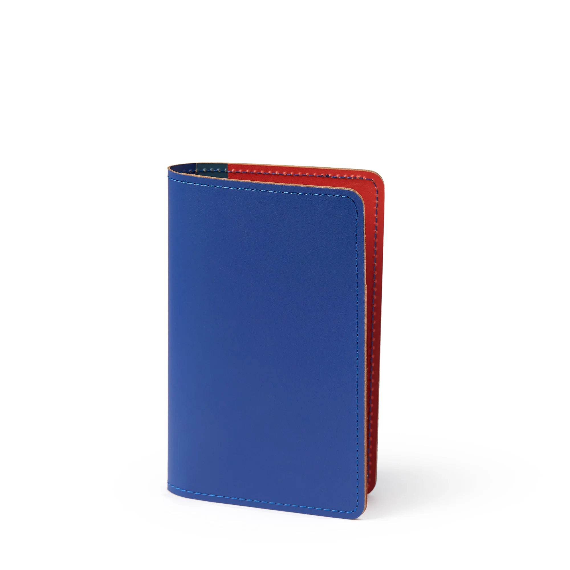 Cuero Two Tone Passport Holder Multi Blue, Red & Petrol