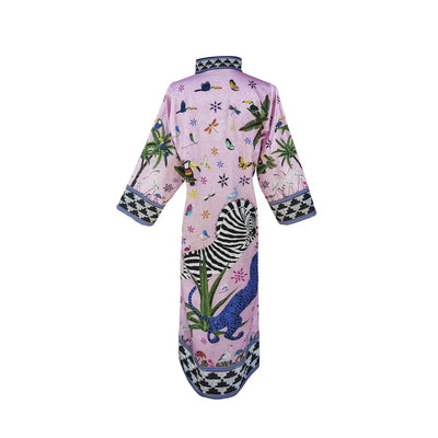 Kaftan Cotton Jungle Pink Small