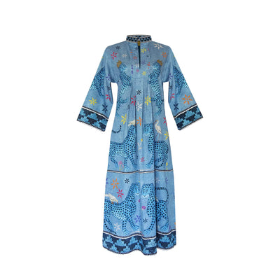 Kaftan Cotton Mosaico Turchese Small