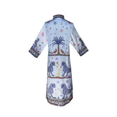 Kaftan Silk Celeste Small