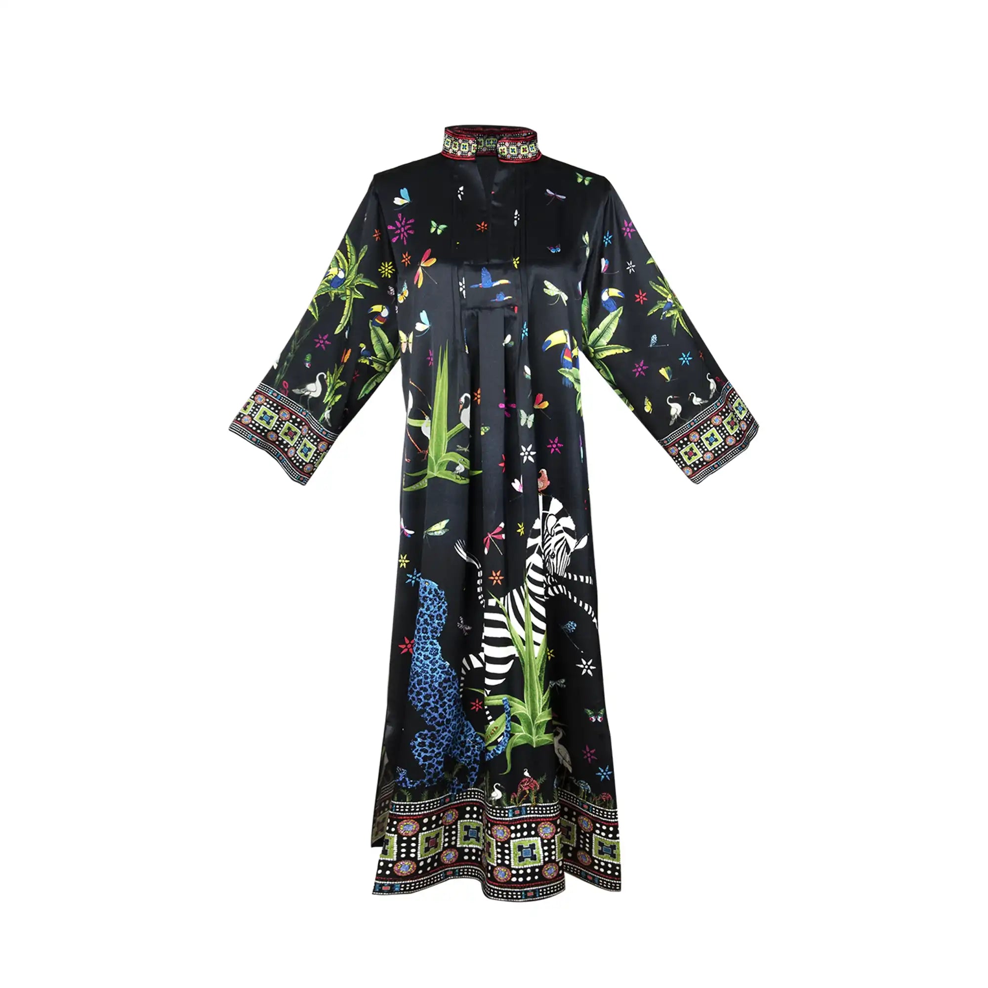 Kaftan Silk Jungle Small