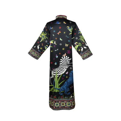 Kaftan Silk Jungle Small