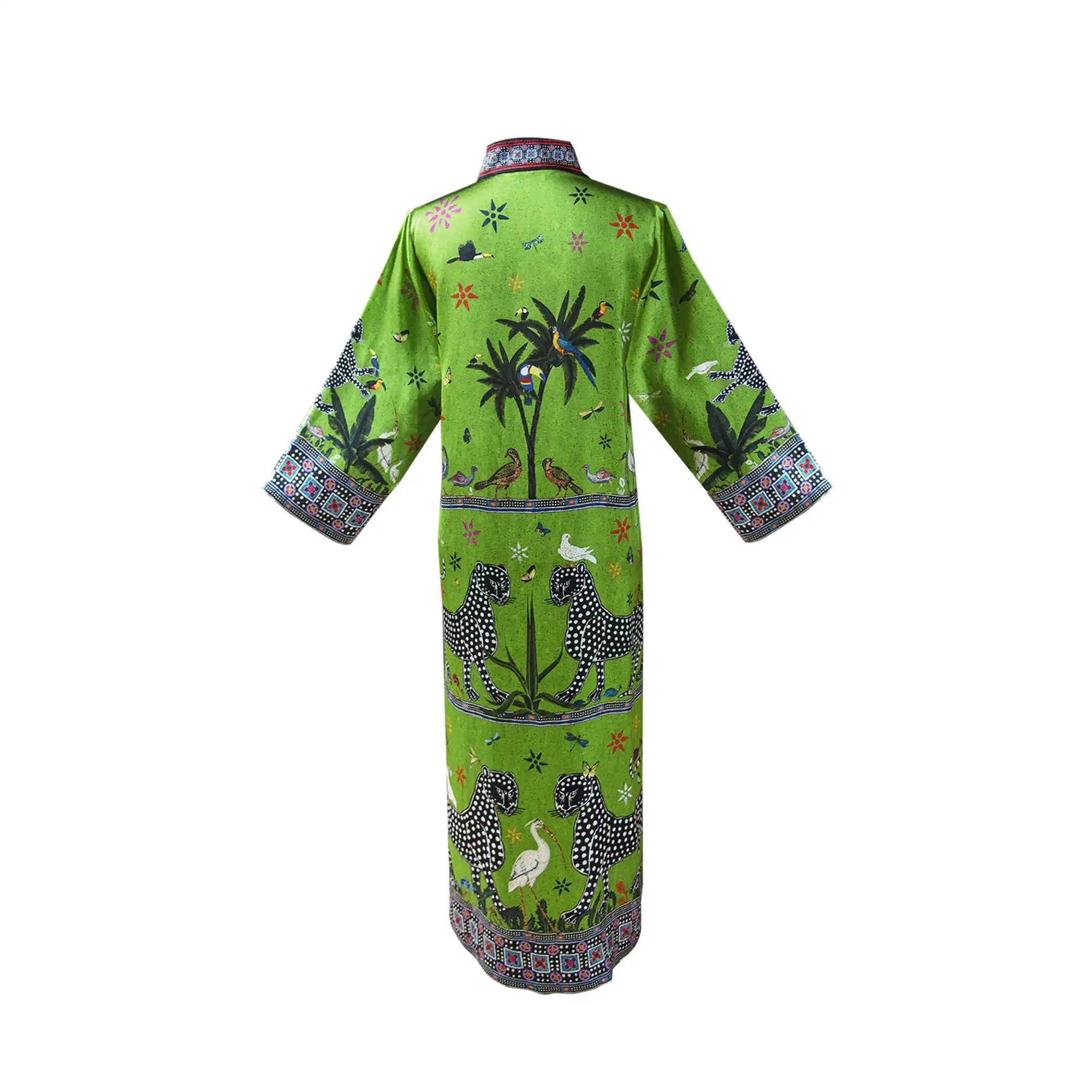 Kaftan Silk Verde Medium