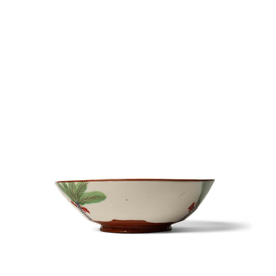 Serving Bowl With 3 Palms & Red Dates - Large