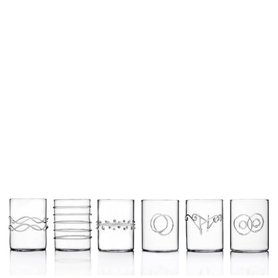 Decò Glass Shot Assorted Set of 6 Pcs