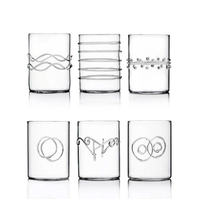 Decò Glass Shot Assorted Set of 6 Pcs