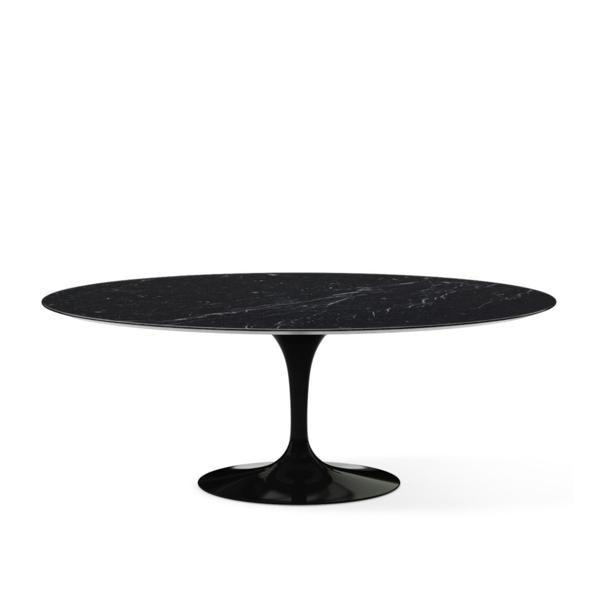 Saarinen Pedestal Oval Table - Black Marble