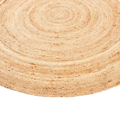 Jute Braided Rug Round 130cm Dia