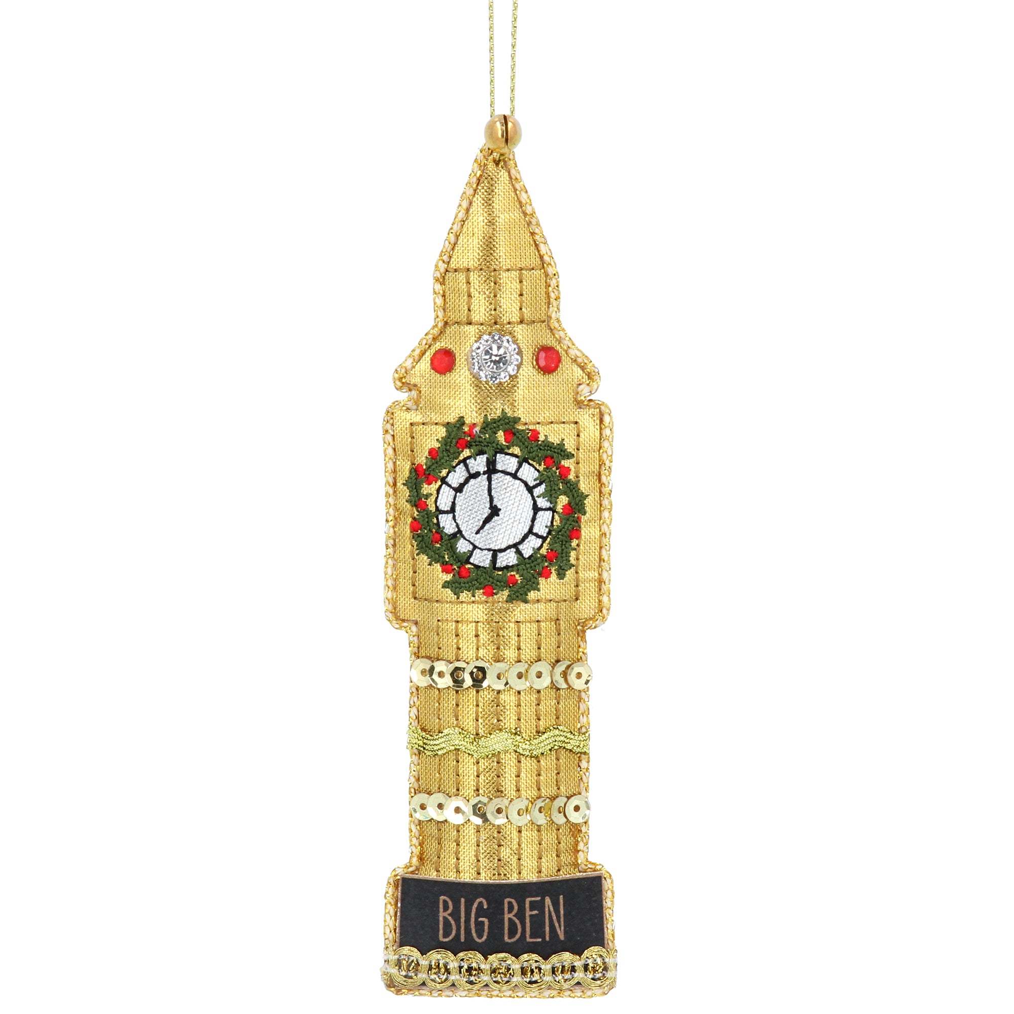 London Big Ben Luxury Fabric Ornament