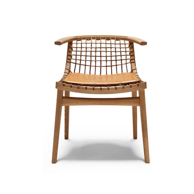 Klismos Lounge Chair - Natural Oak