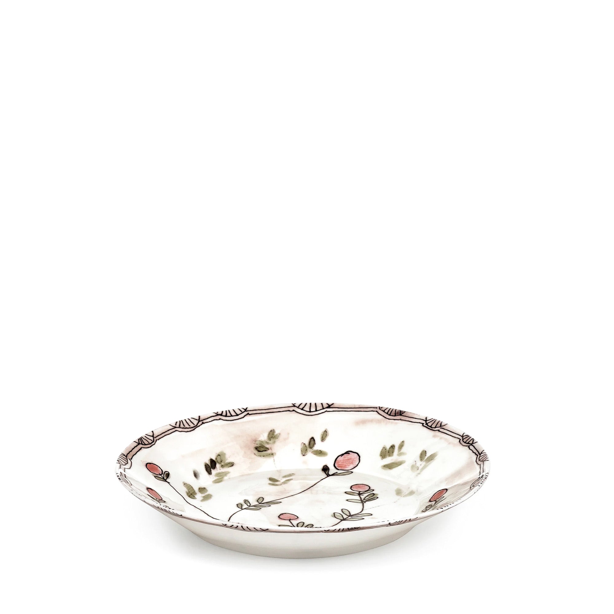 Mirtillo Nude Midnight Flowers Medium Deep Plate