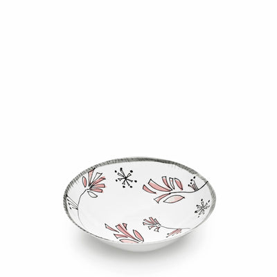 Fiore Rosa Midnight Flowers Large Low Bowl