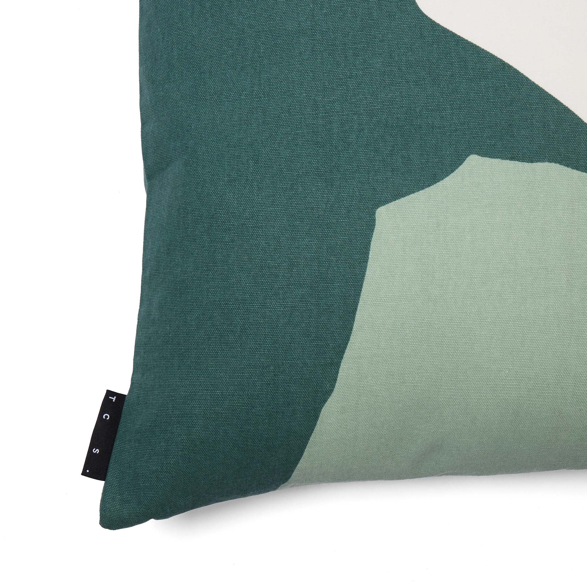 Pieces Abstract Tile Cushion Cover Green 50 x 50cm