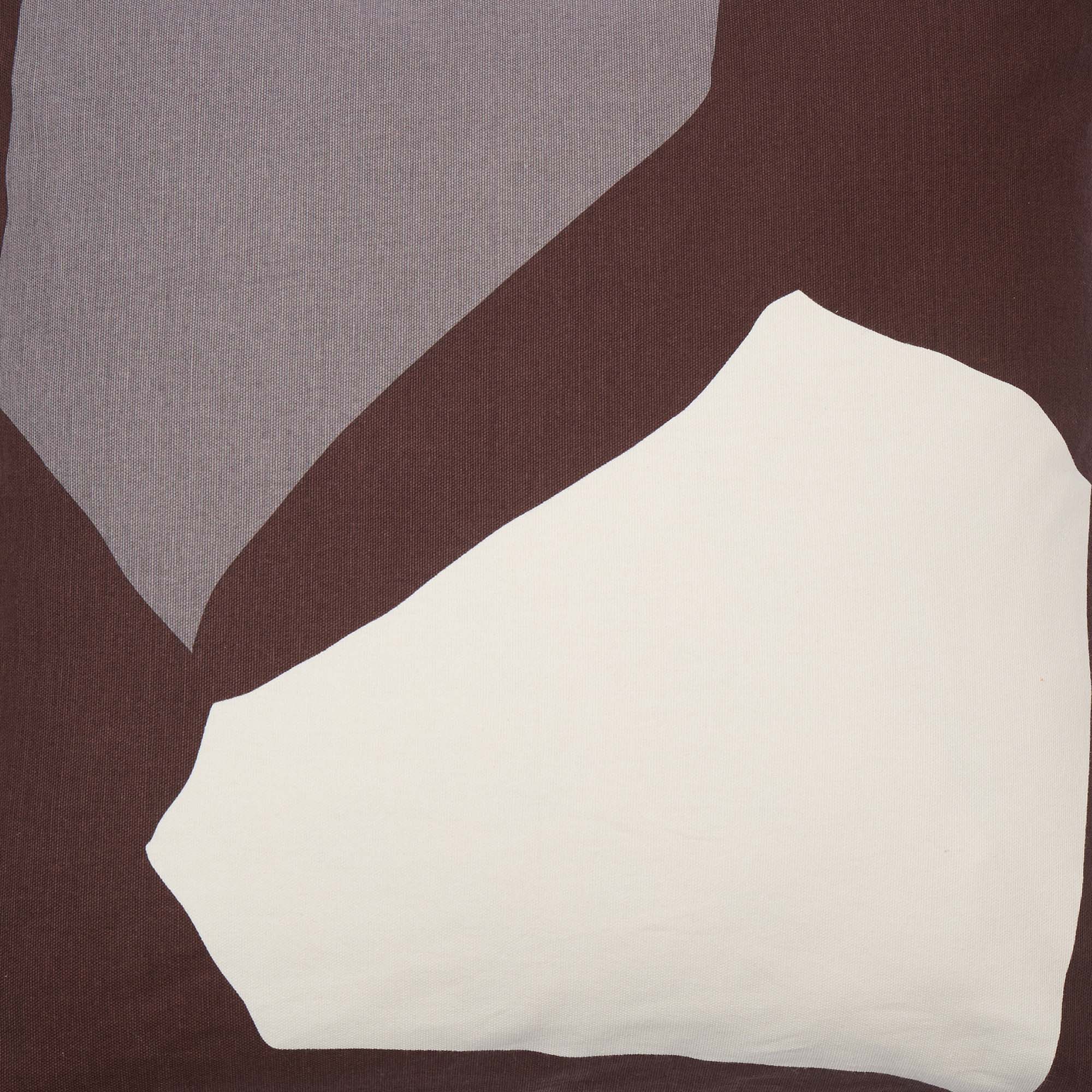 Pieces Abstract Tile Cushion Cover Aubergine 50 x 50cm