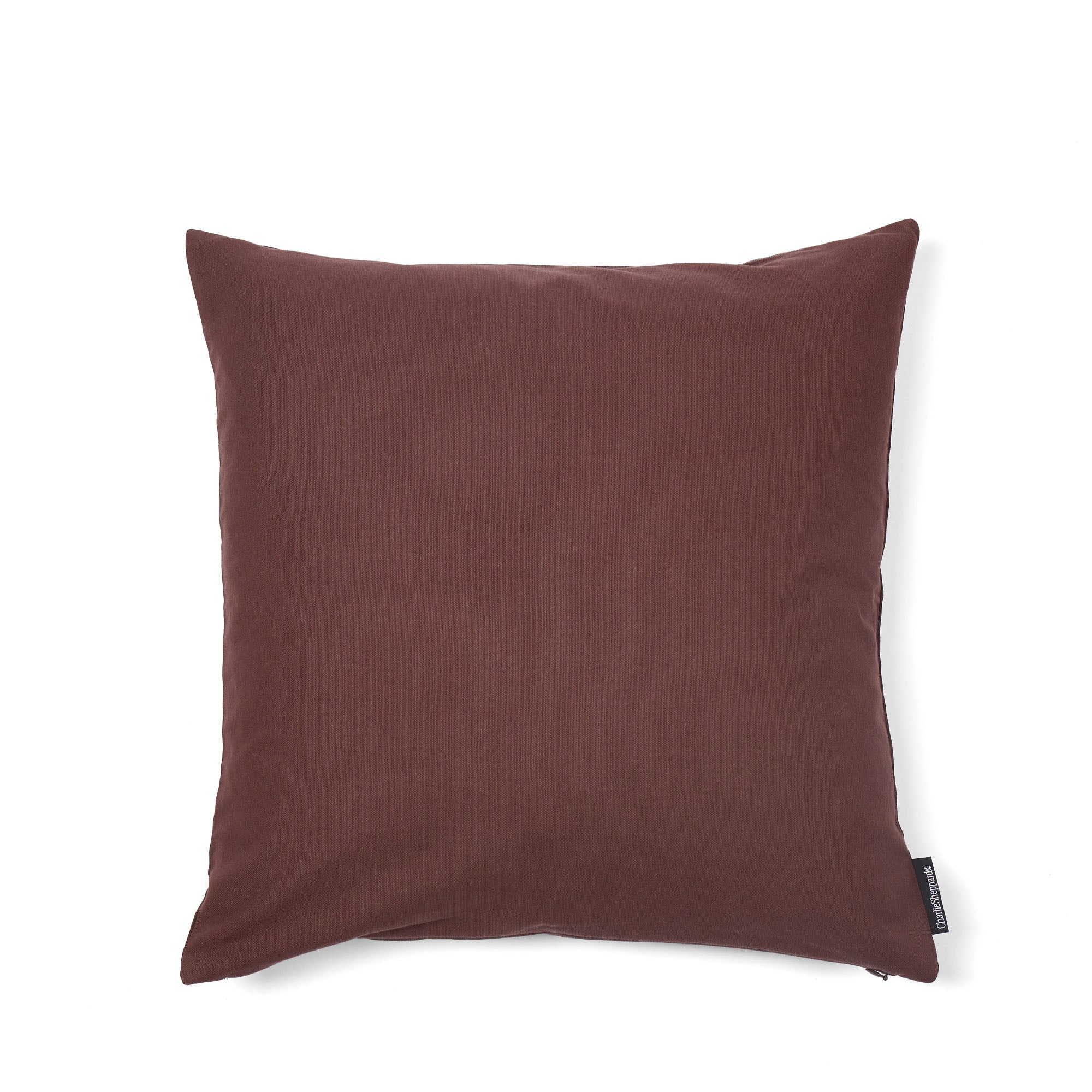 Pieces Abstract Tile Cushion Cover Aubergine 50 x 50cm