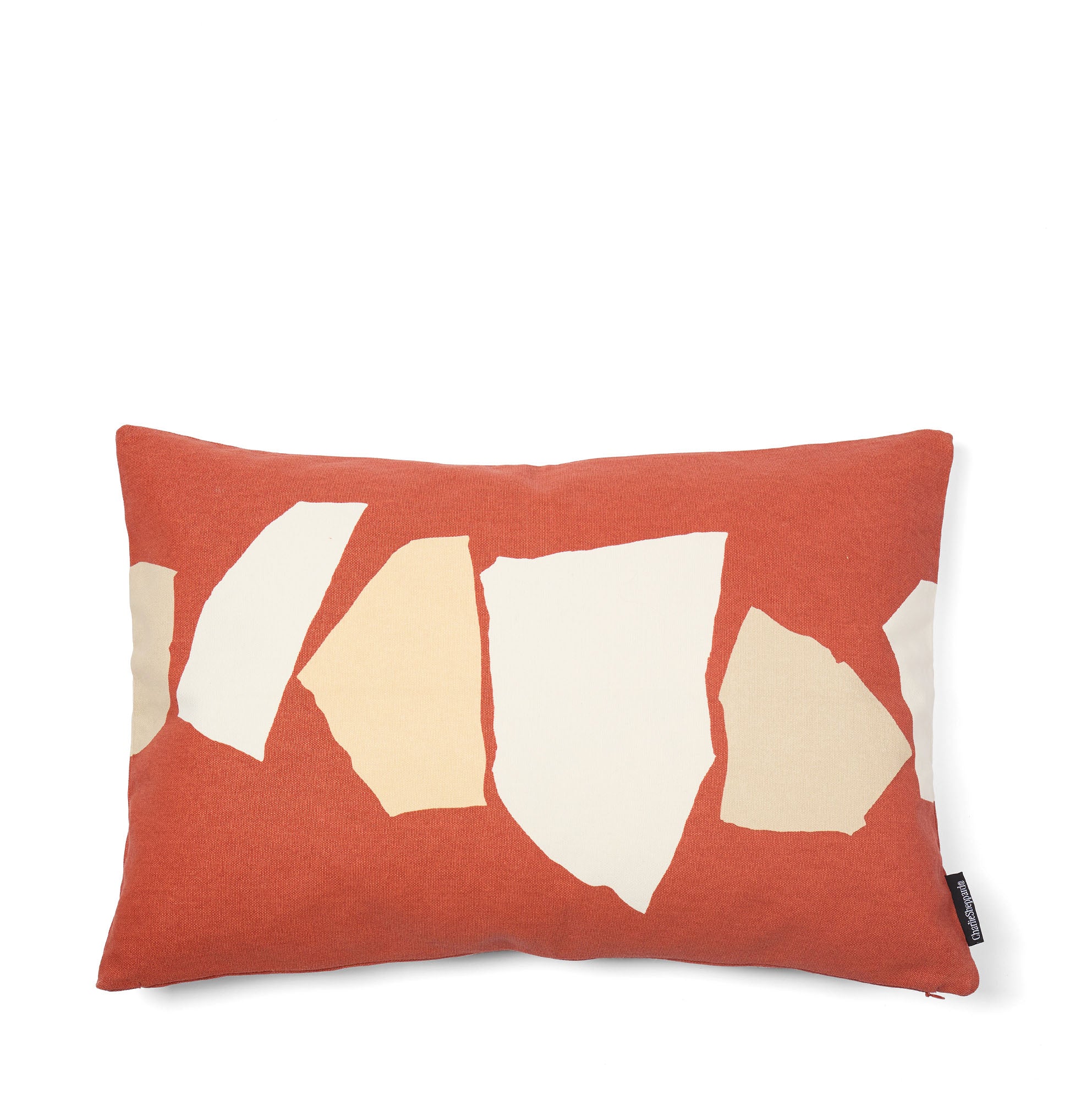 Pieces Cracked Tile Red Cushion Cover 60 x 40cm