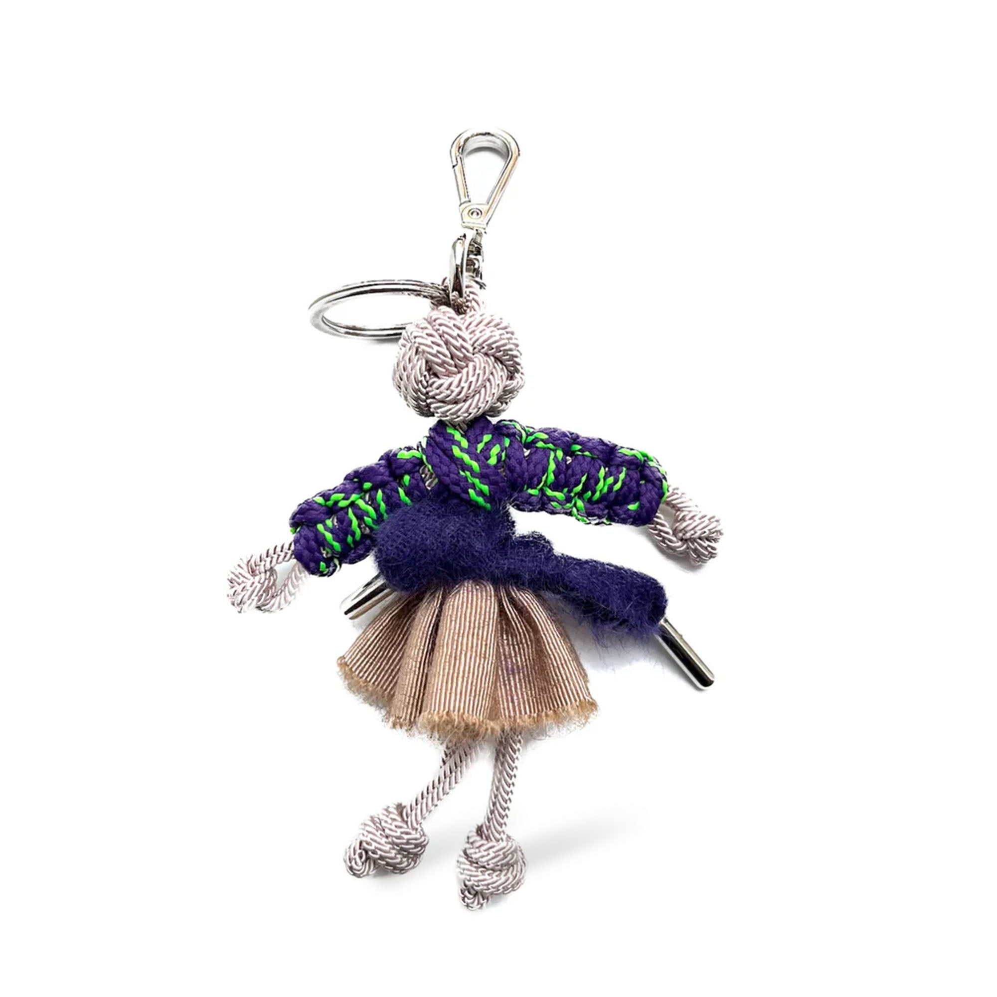 Mimi, The French Lady Key Ring - Purple Mix