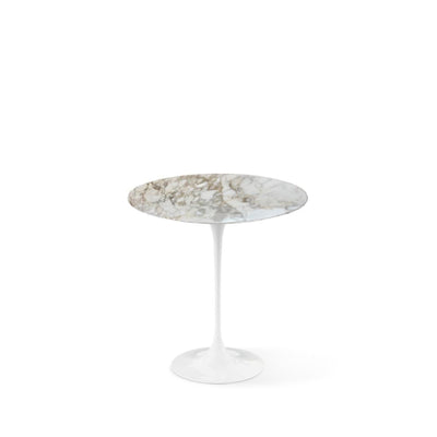 Saarinen Pedestal High Table Round - Calacatta Marble (Satin)