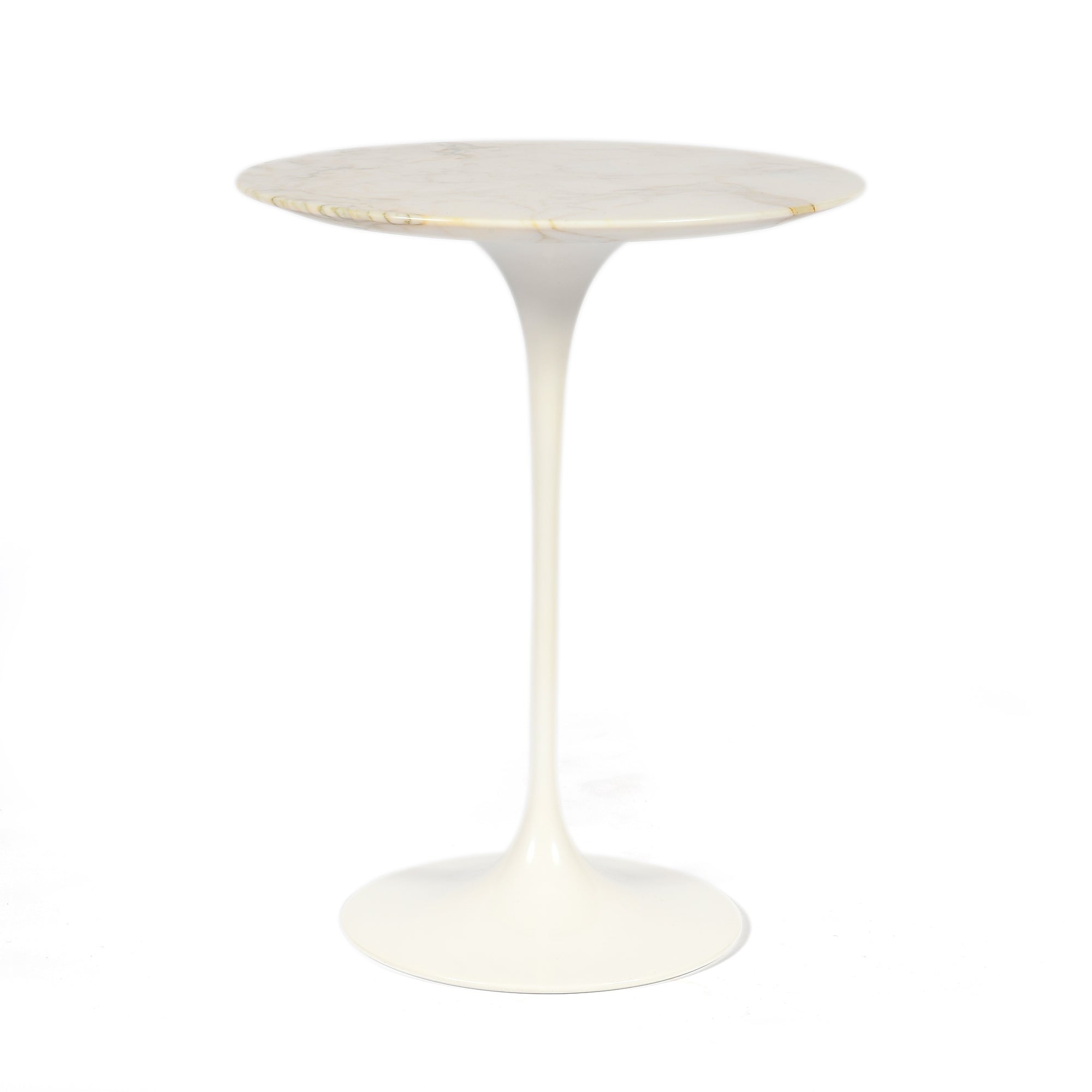 Saarinen Pedestal High Table Round - Calacatta Marble image 1