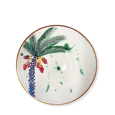 Serving Bowl with 1 Palm & Red Dates - Small