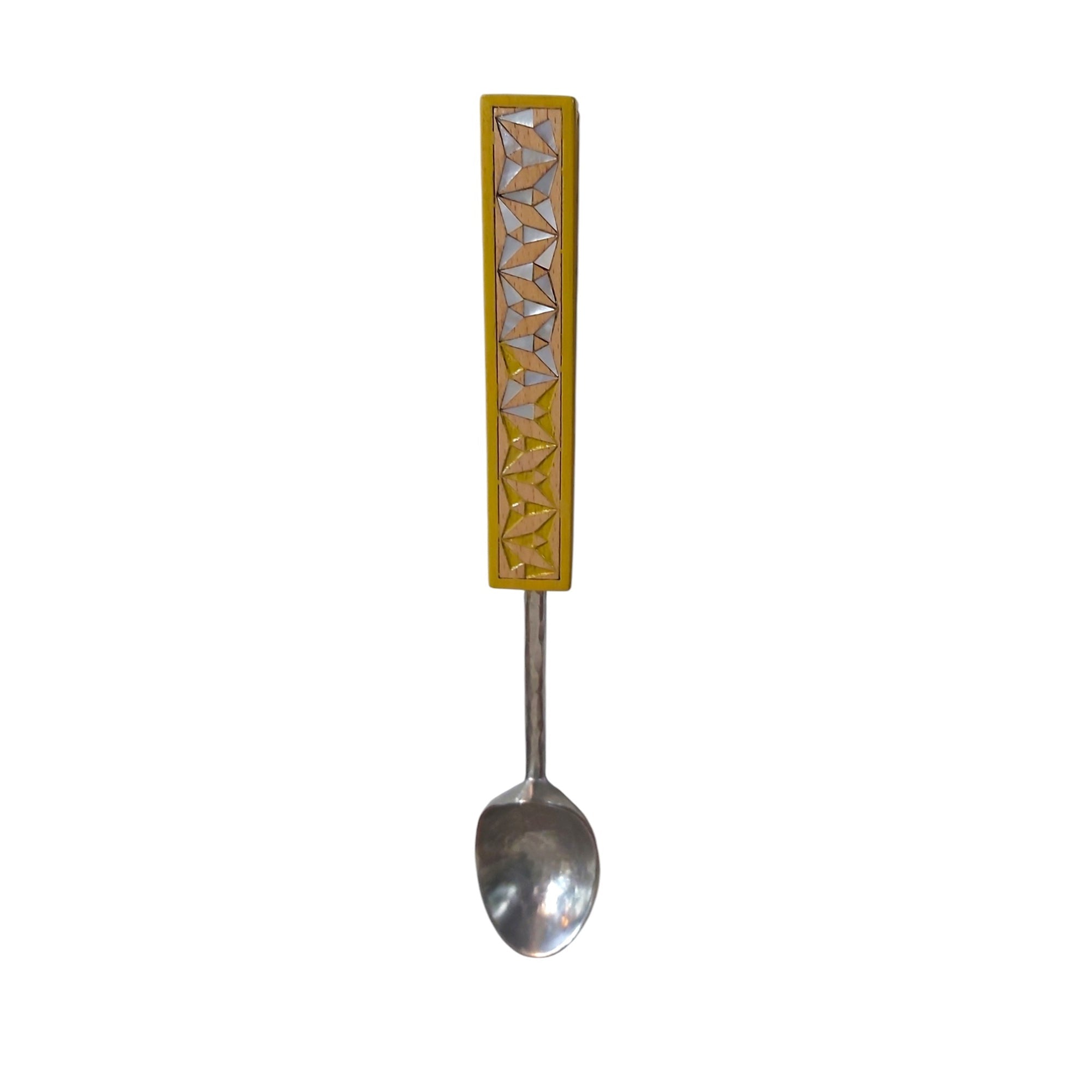 Ice Cream Scoop with Triangle Decoration on Handle - Yellow