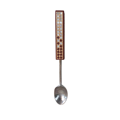 Ice Cream Scoop with Square Decoration on Handle - Red