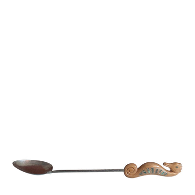 Rice Spoon with Sea Horse Handle - Grey