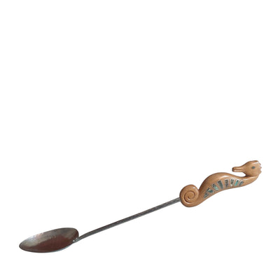 Rice Spoon with Sea Horse Handle - Grey