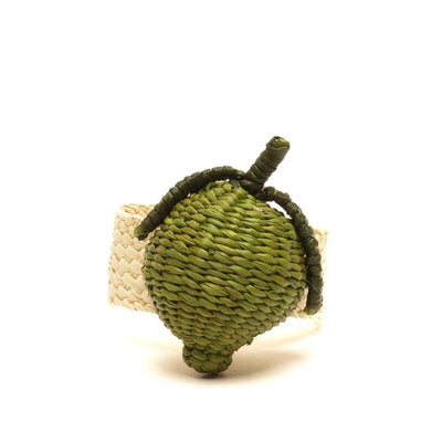 Iraca Fruit Napkin Ring - Lime