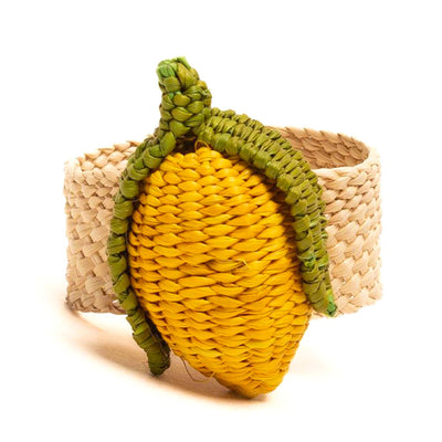 Iraca Fruit Napkin Ring - Corn Cob