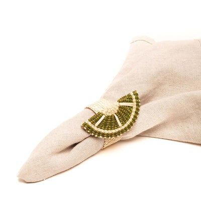 Iraca Fruit Napkin Ring - Lemon Segment