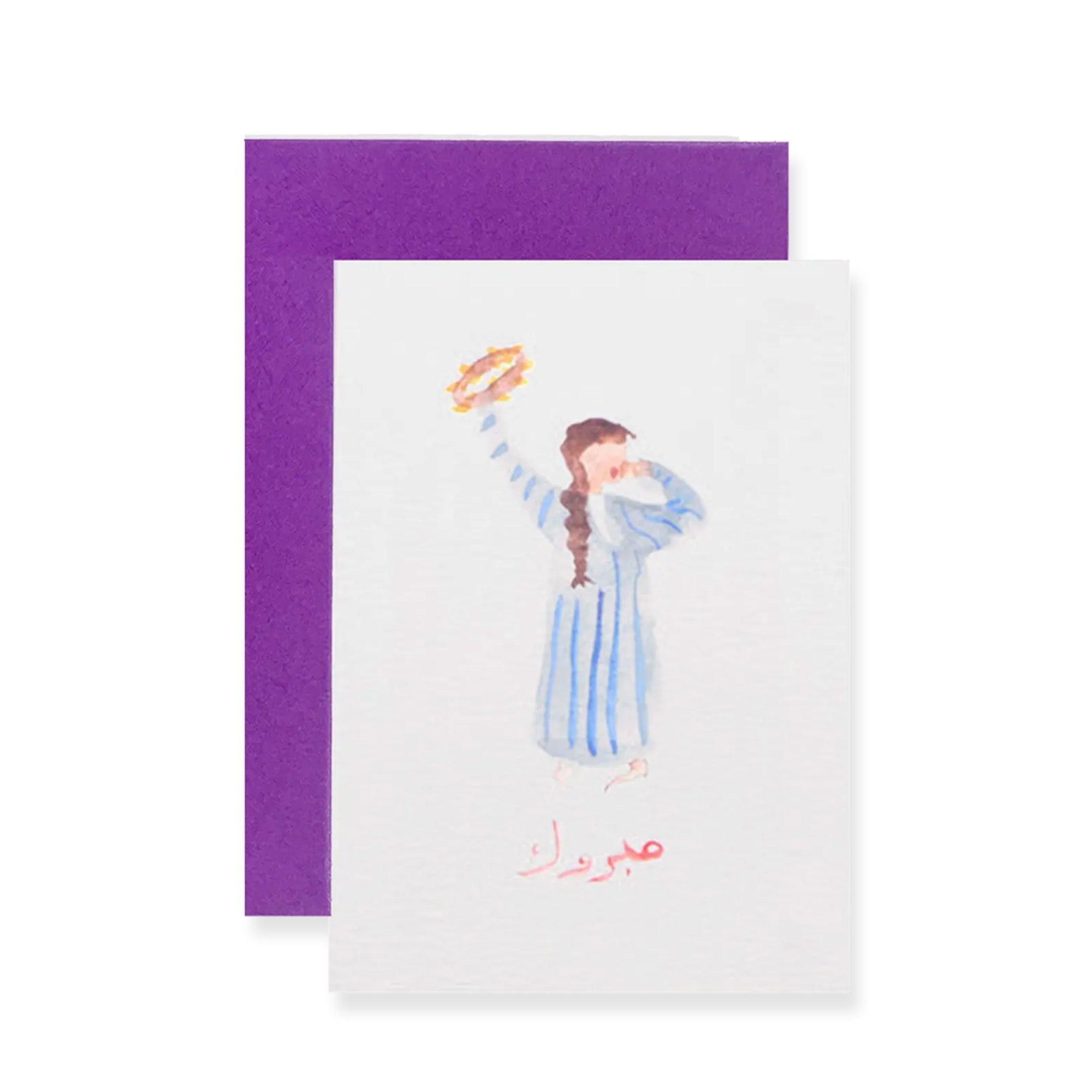 Oriental Celebration Singer Greeting Card