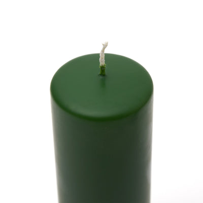 Pillar Candle 20cm in Matt Olive Green