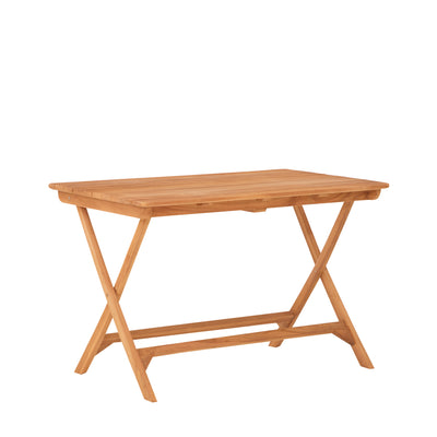 Folding Outdoor Bistro Table in Teak 120cm