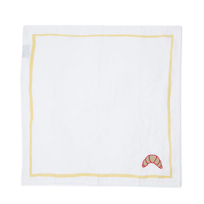 Croissant Embroidered Napkin