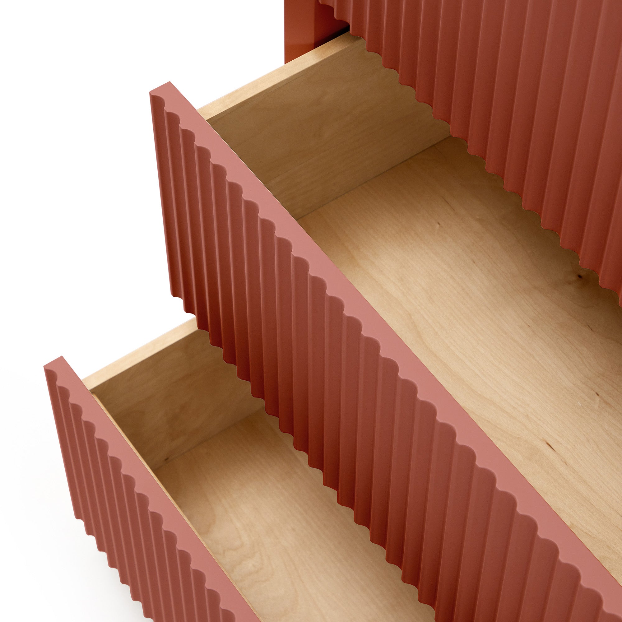 Pillar 4 Drawer Chest - Red Sand