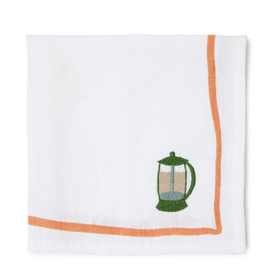 Cafetière Embroidered Napkin