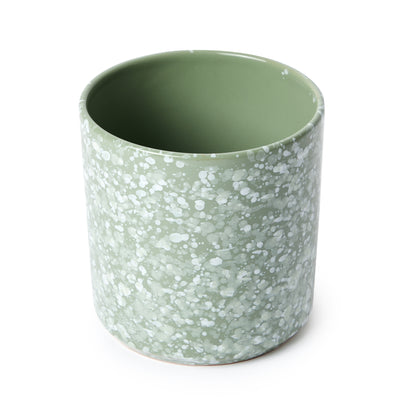 Splatter Plant Pot in Silt Green