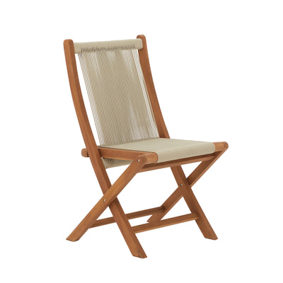 Folding Rope Chair in Teak