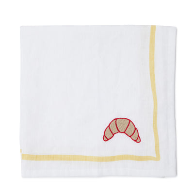 Croissant Embroidered Napkin