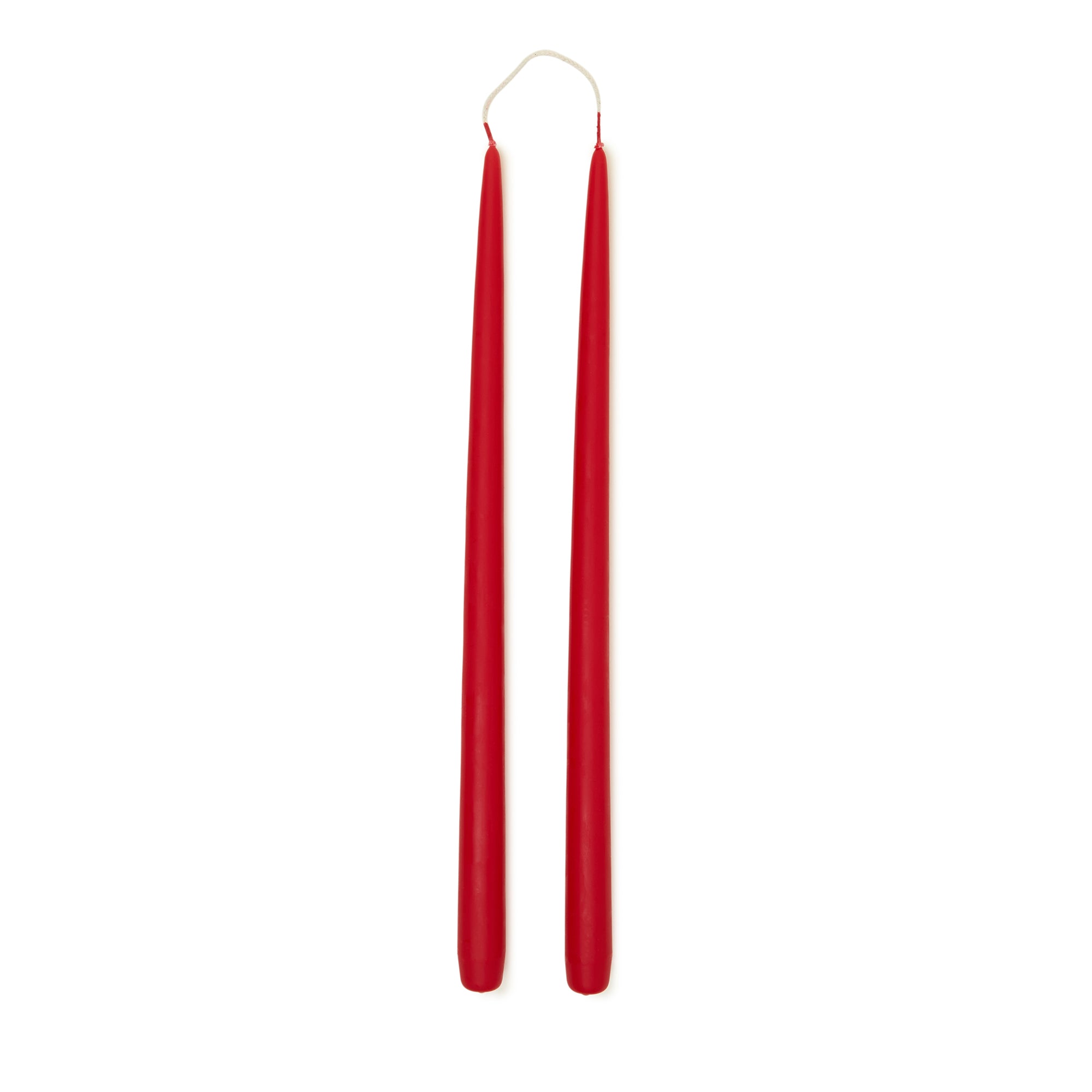 Taper Candle Pair 40cm in Red