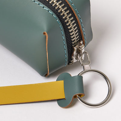 Cuero Two Tone Pencil Case Eucalyptus & Mustard