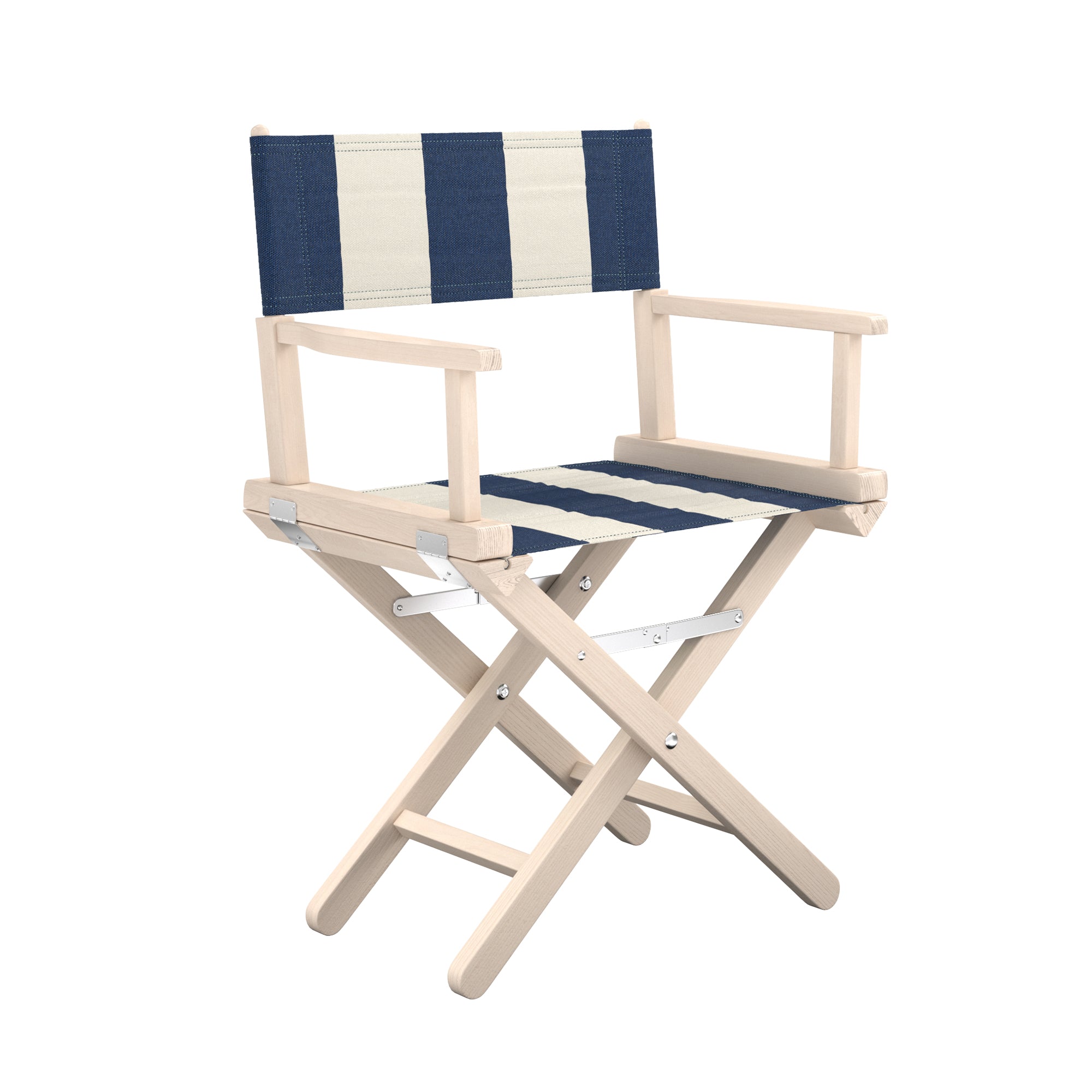 Director's%20Chair%20in%20Navy%20Bold%20Stripe%20&%20White%20Stained%20Beech image 2