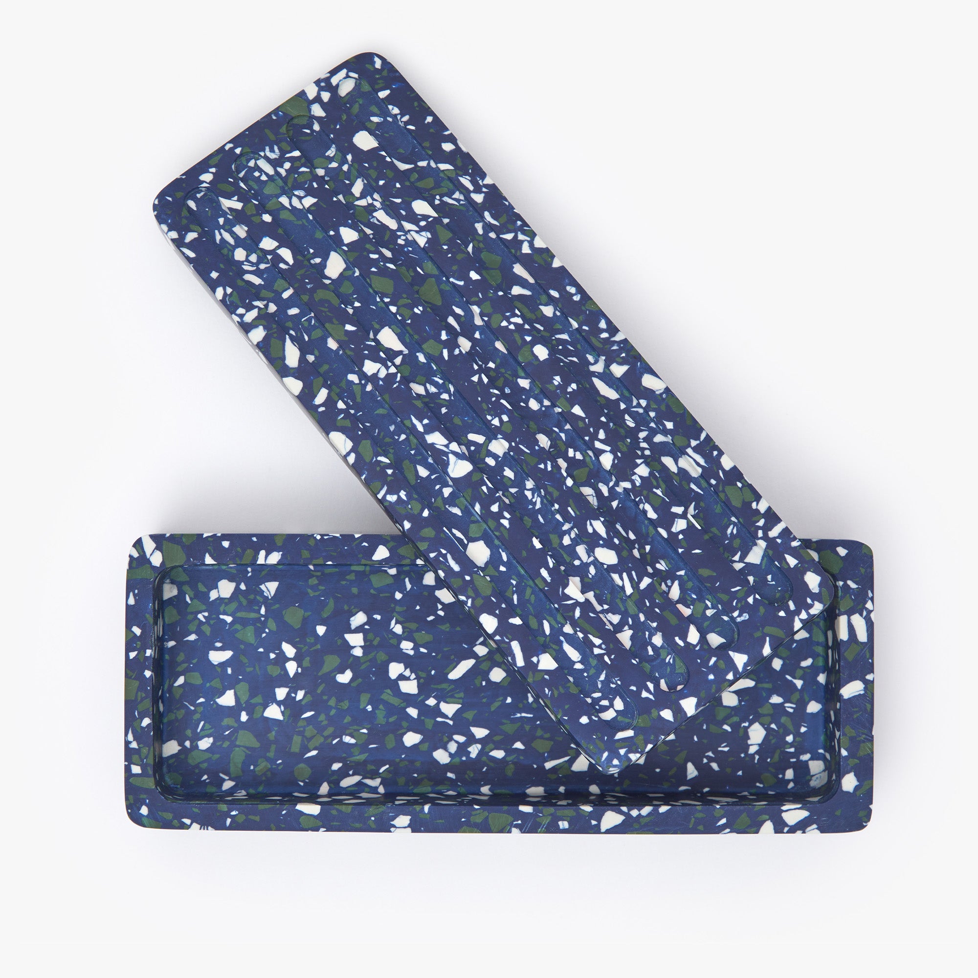 Pencil%20Storage%20Box%20Terrazzo%20Blue image 3