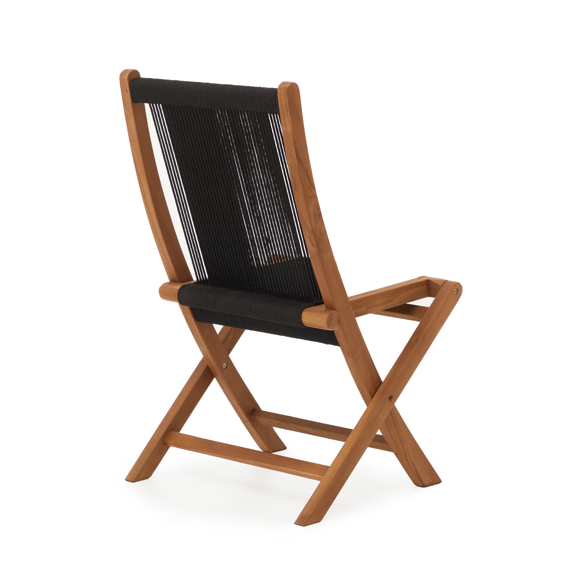 Folding Rope Chair in Teak image 3