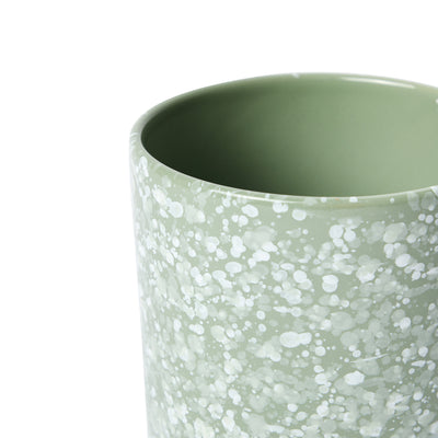 Splatter Plant Pot in Silt Green