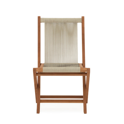 Folding Rope Chair in Teak