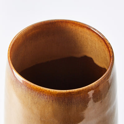 Tall Aoki Vase in Mixed Brown